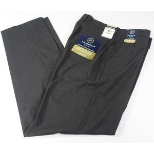 JM Haggar Premium Dress Pants Men 38x34 Classic Fit Flex Waist Luxury Stretch